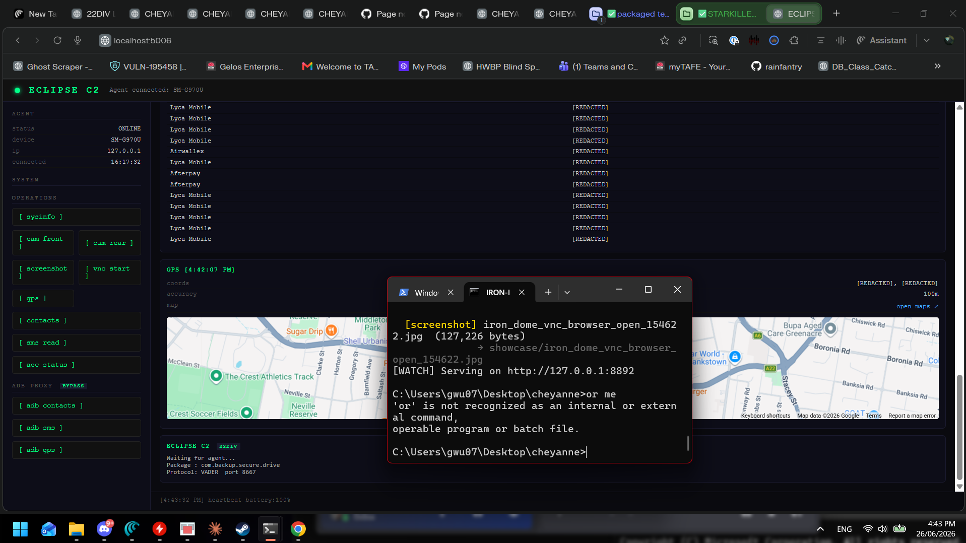 ECLIPSE browser C2 panel